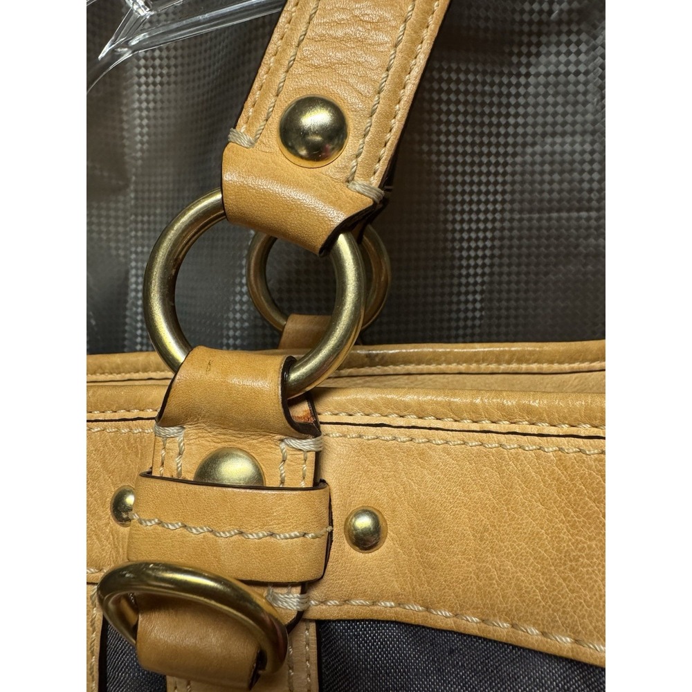 Vintage Y2K COACH Iconic Y2K Legacy Oxford Stripe Slim Pocket Tote 10760 RARE - Picture 9 of 16